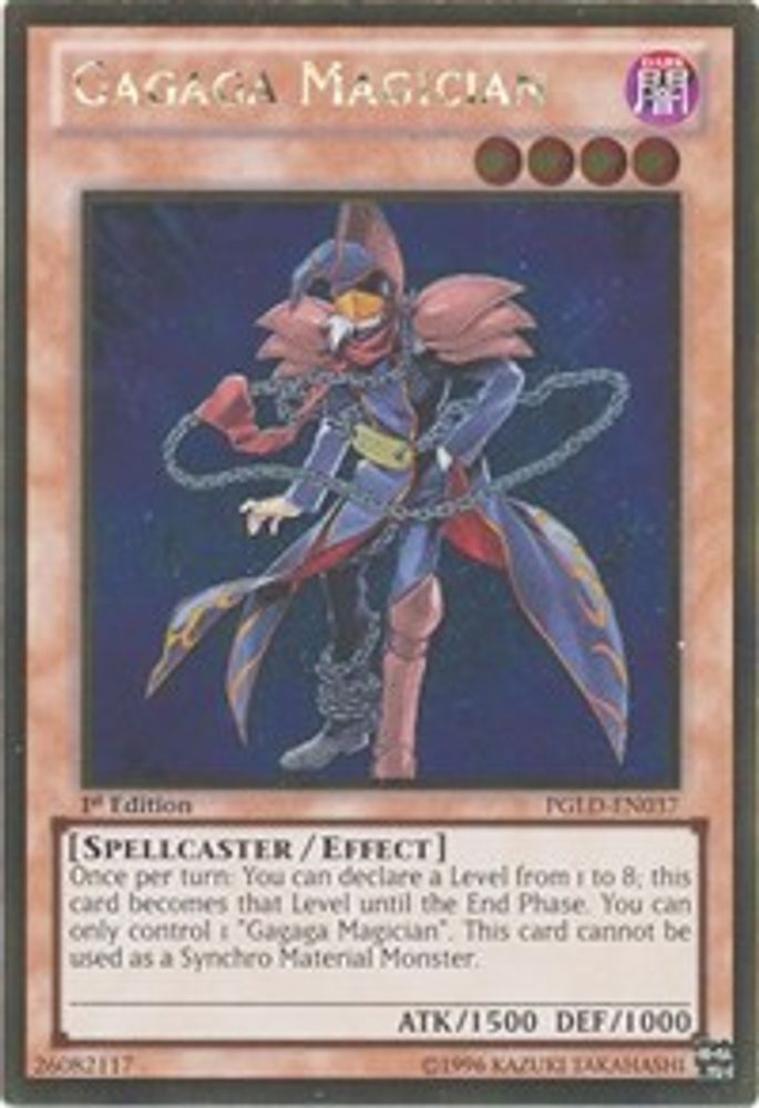Gagaga Magician (PGLD-EN037) - Gold Rare