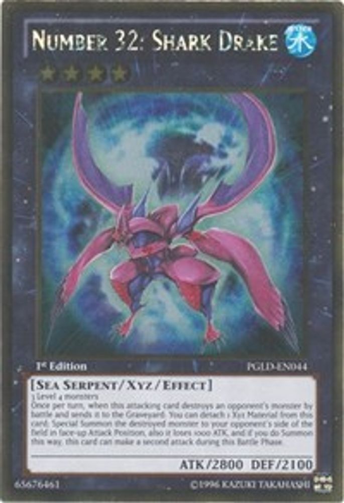Numéro 32 : Shark Drake [PGLD-EN044] Or Rare 