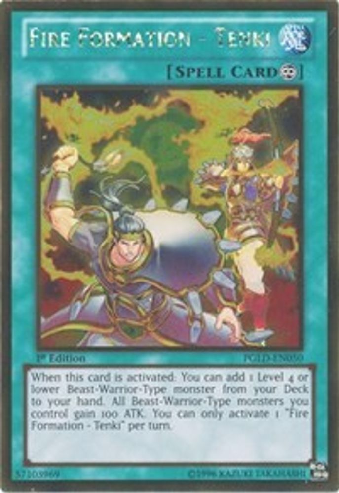 Fire Formation - Tenki (PGLD-EN050) - Gold Rare
