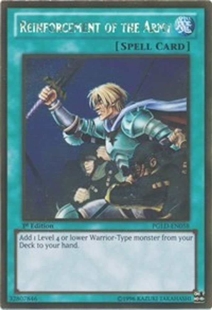 Reinforcement of the Army (PGLD-EN058) - Gold Rare