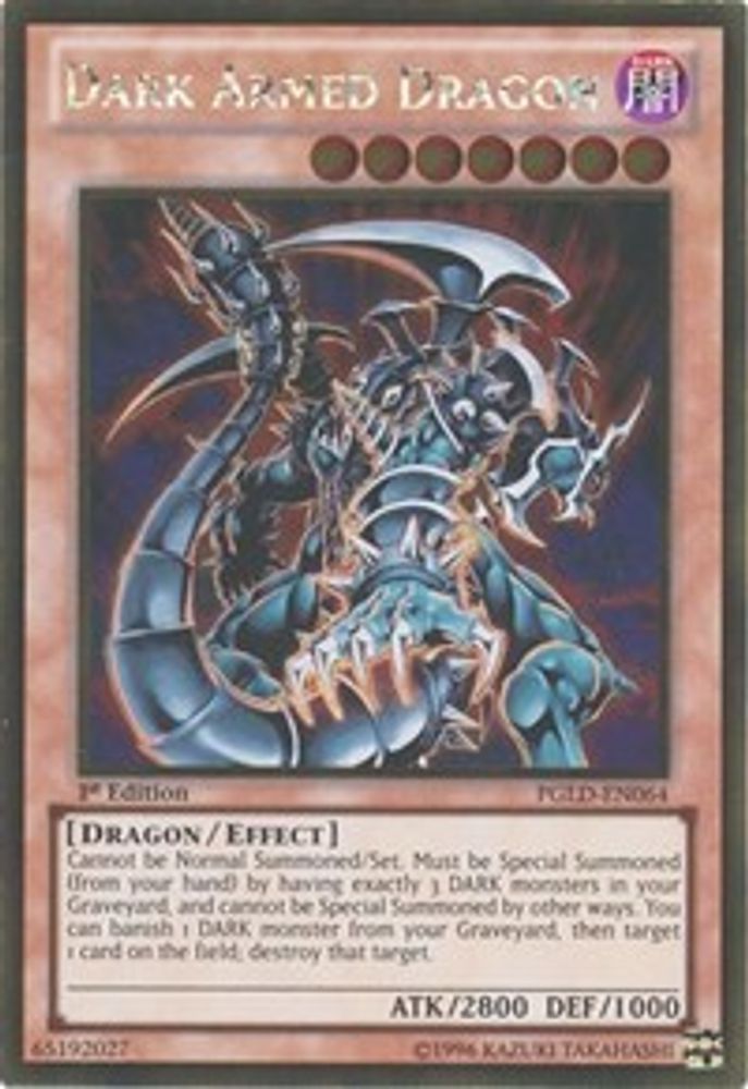 Dragon aux bras sombres [PGLD-EN064] Or Rare 