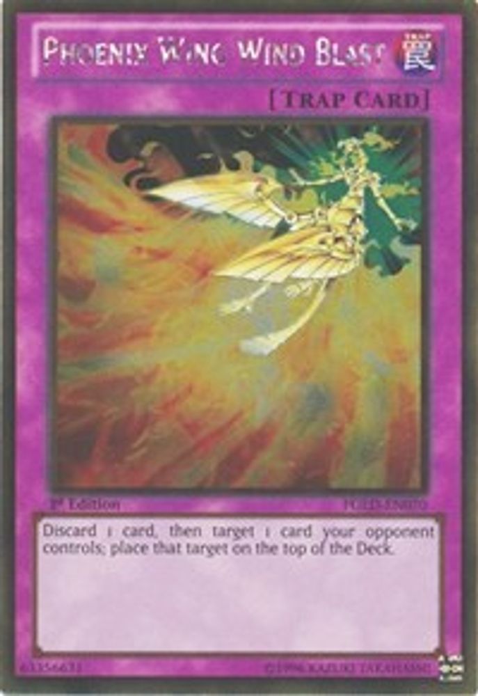 Phoenix Wing Wind Blast (PGLD-EN070) - Gold Rare