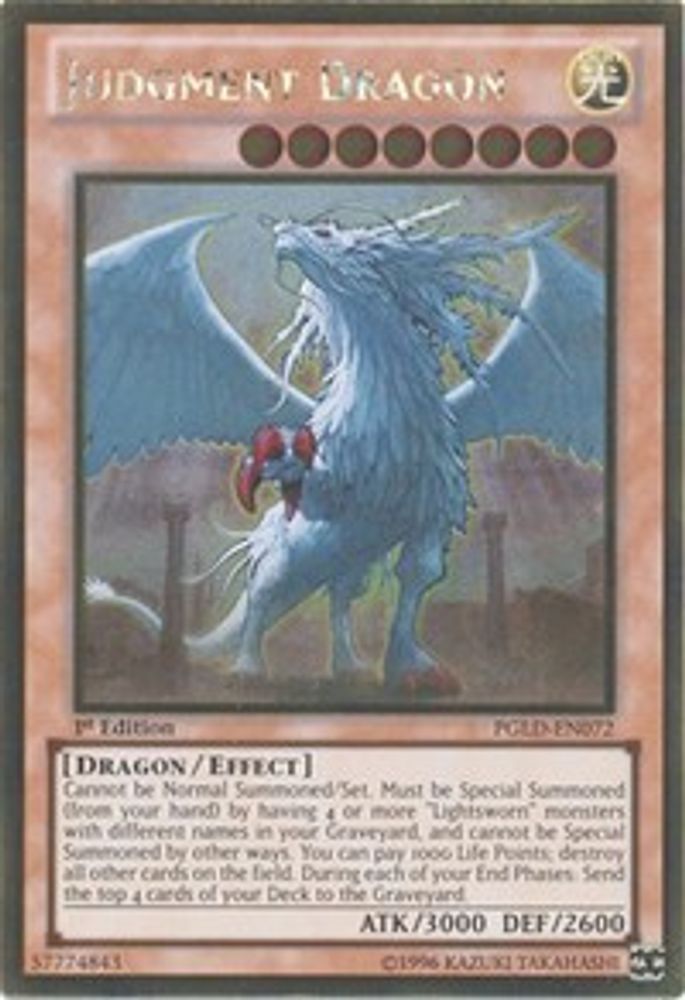 Judgment Dragon (PGLD-EN072) - Gold Rare