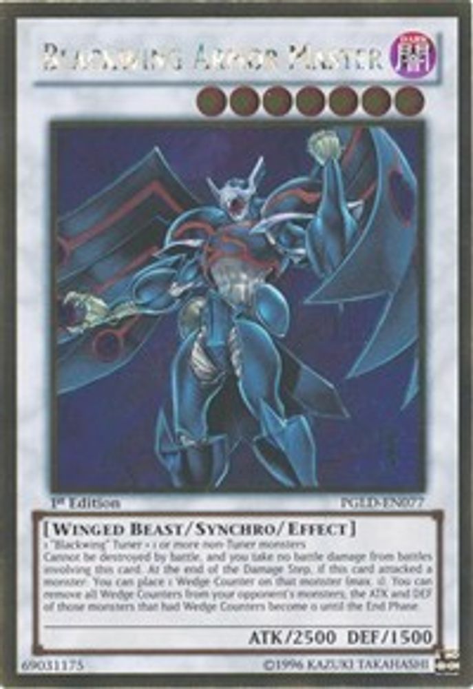 Blackwing Armor Master (PGLD-EN077) - Gold Rare
