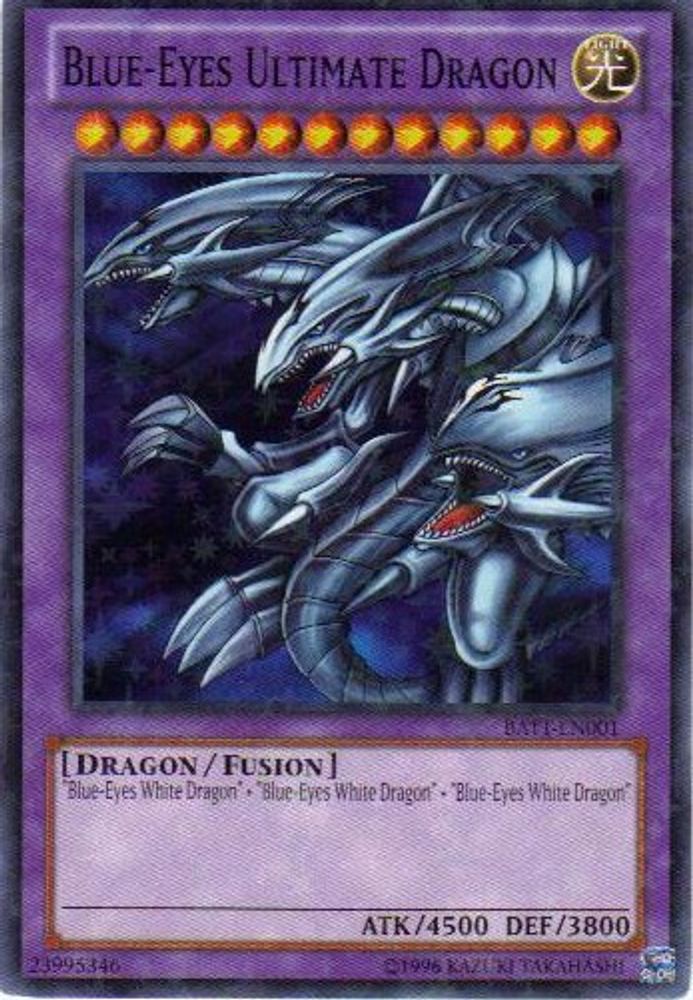 Blue-Eyes Ultimate Dragon (Starfoil) (BATT-EN001) - Starfoil Rare
