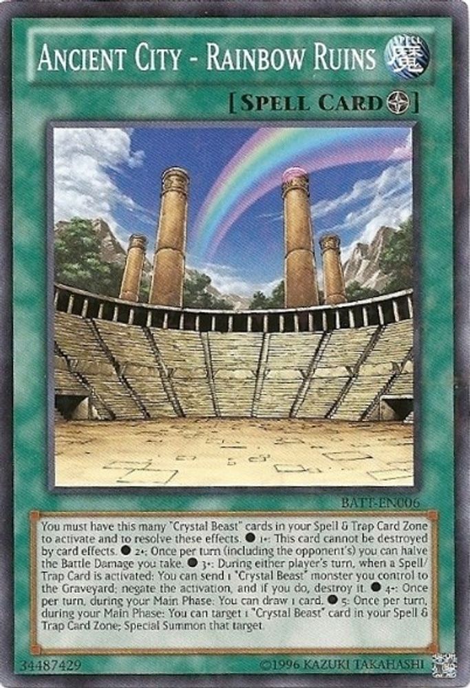 Ancient City - Rainbow Ruins (Starfoil) (BATT-EN006) - Starfoil Rare