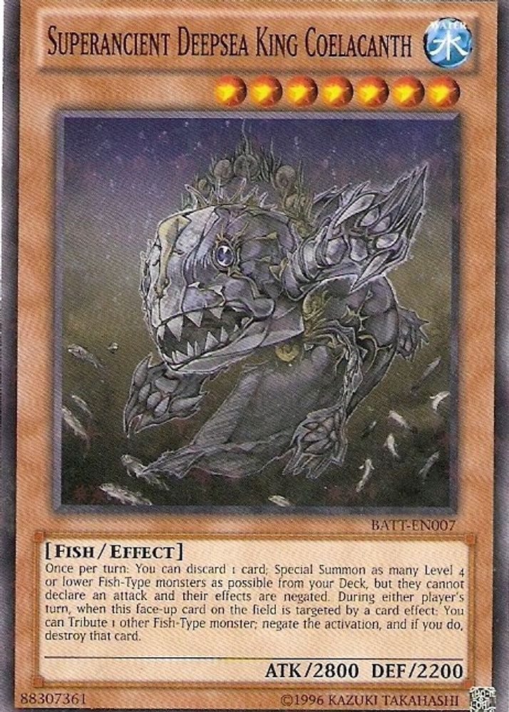 Superancient Deepsea King Coelacanth (Starfoil) (BATT-EN007) - Starfoil Rare