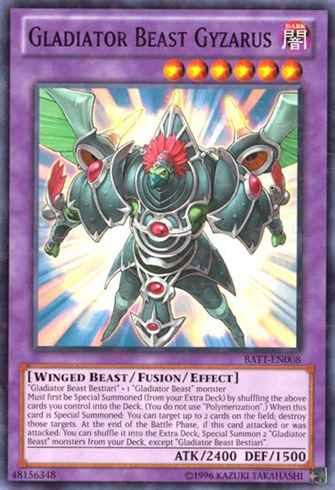 Gladiator Beast Gyzarus (Starfoil) (BATT-EN008) - Starfoil Rare
