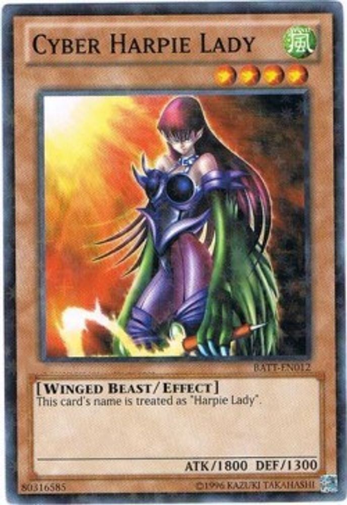 Cyber ​​Harpie Lady [BATT-EN012] Starfoil Rare 