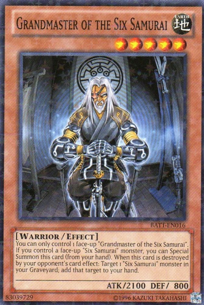Grandmaster of the Six Samurai (Starfoil) (BATT-EN016) - Starfoil Rare