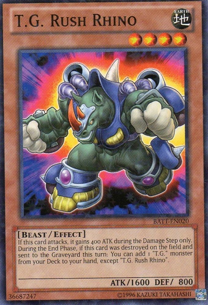 TG Rush Rhino [BATT-EN020] Starfoil Rare 
