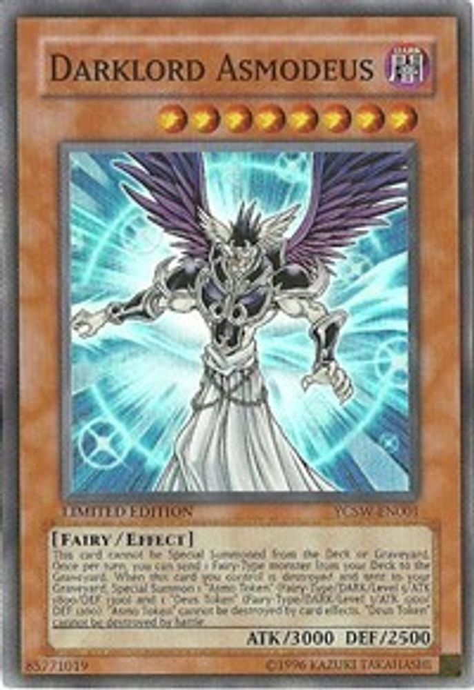 Darklord Asmodeus (YCSW-EN001) - Super Rare