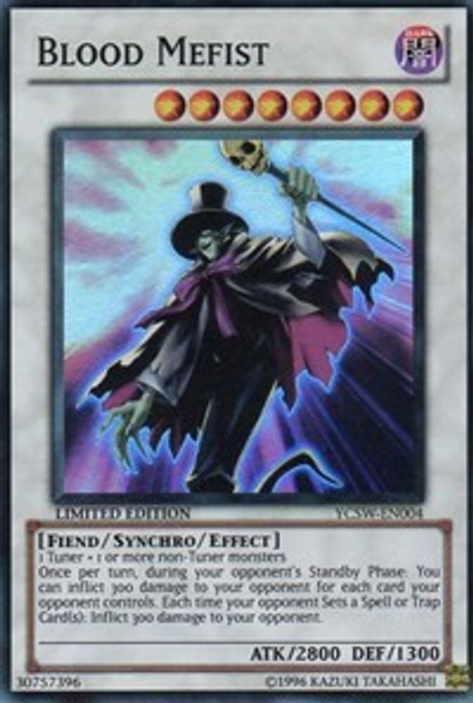 Mefist de sang [YCSW-EN004] Super Rare 