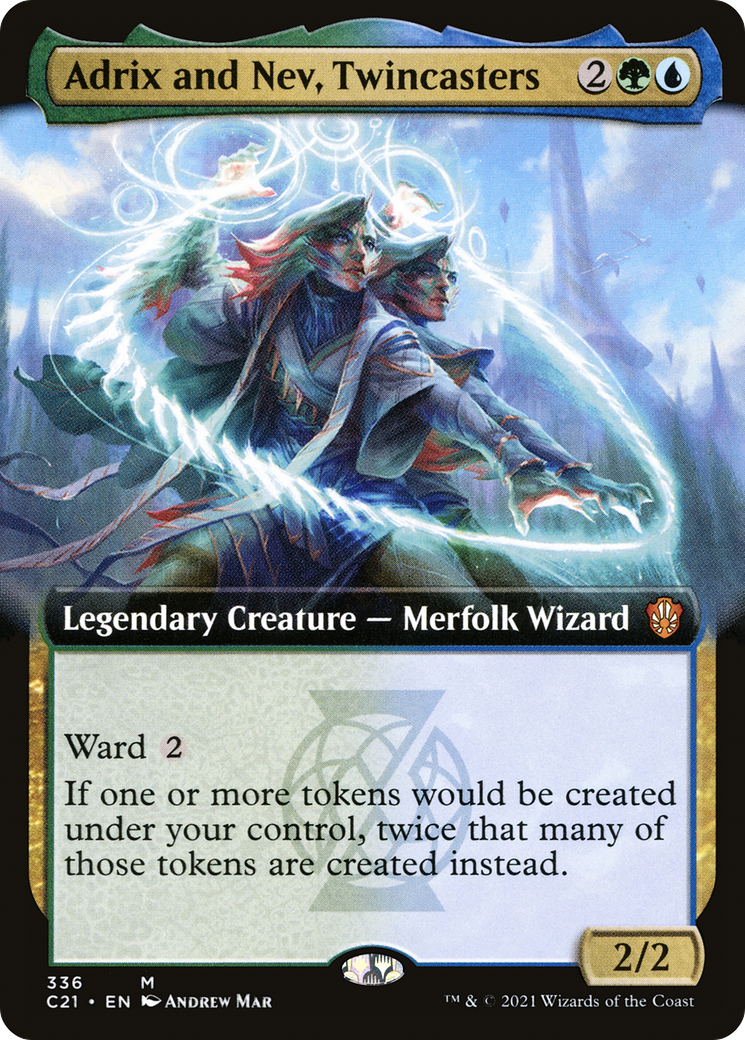 Adrix et Nev, Twincasters (Art étendu) [Commander 2021] 