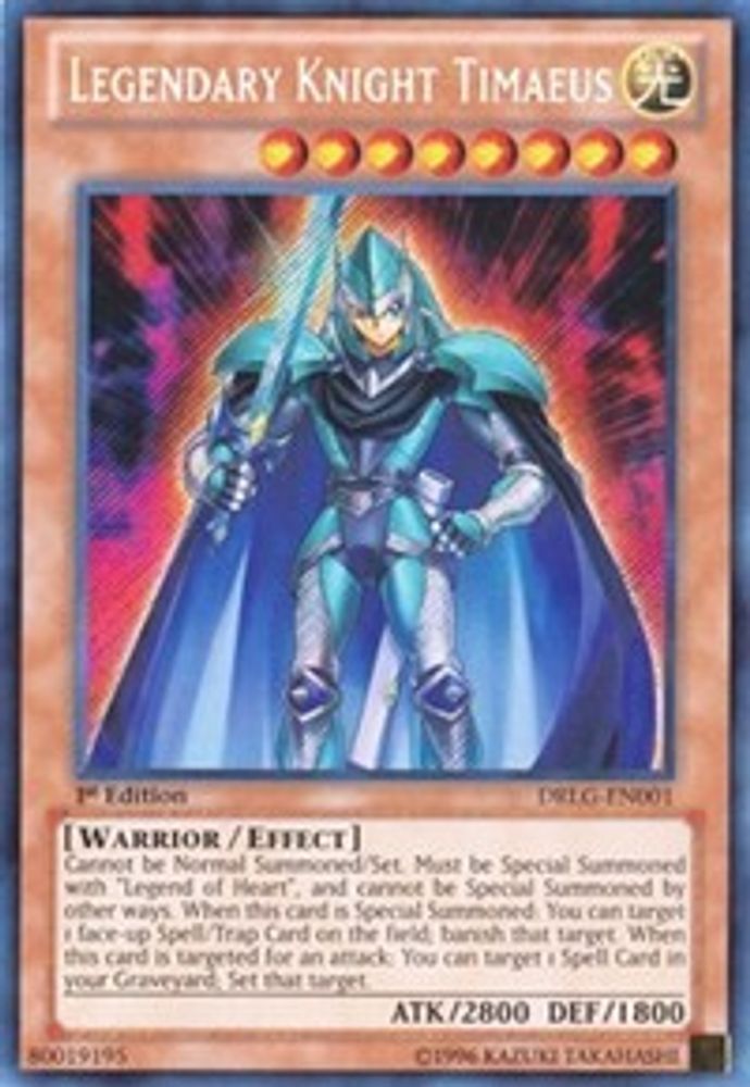 Legendary Knight Timaeus (DRLG-EN001) - Secret Rare