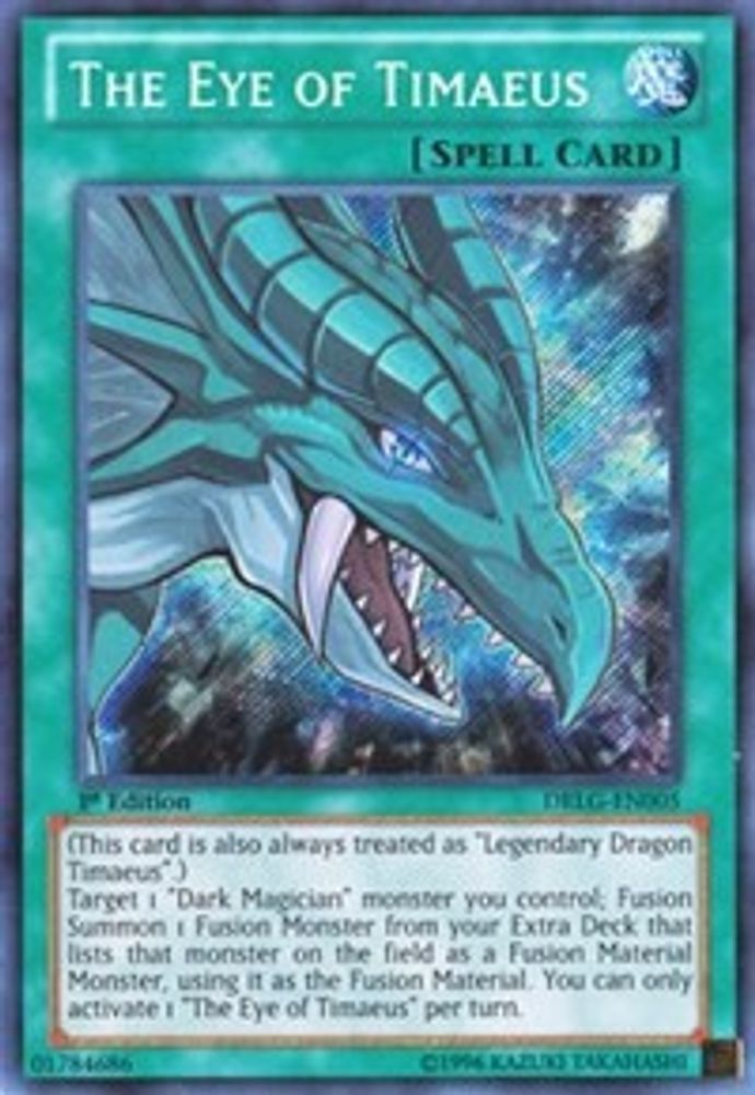 The Eye of Timaeus (DRLG-EN005) - Secret Rare