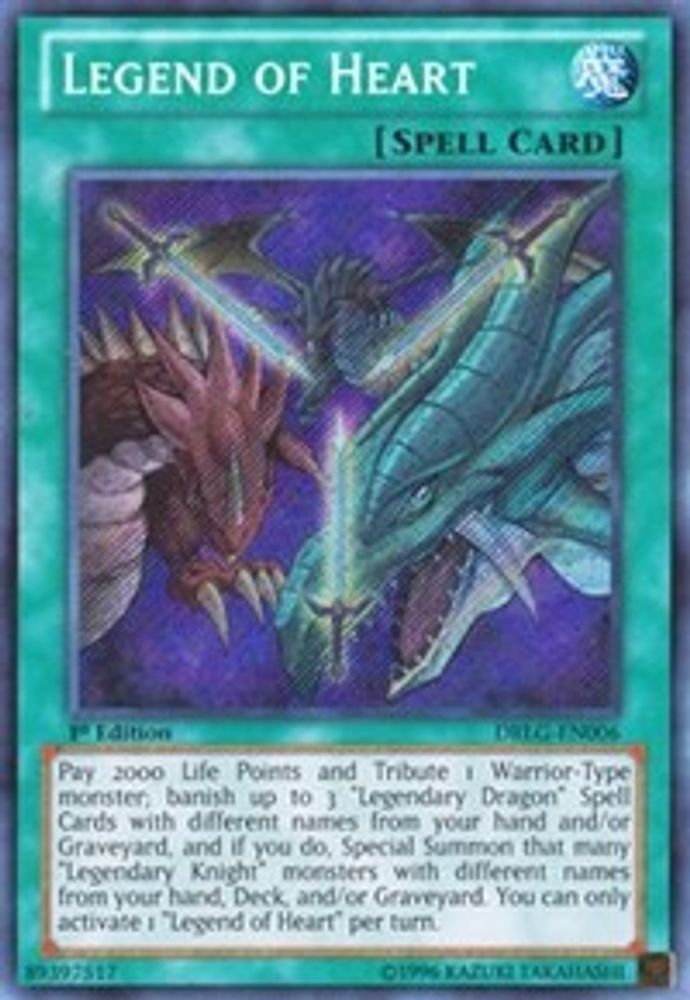 Legend of Heart (DRLG-EN006) - Secret Rare