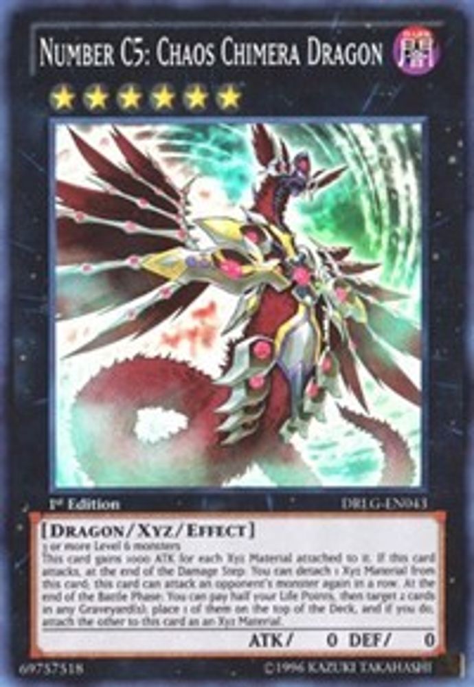 Number C5: Chaos Chimera Dragon (DRLG-EN043) - Super Rare