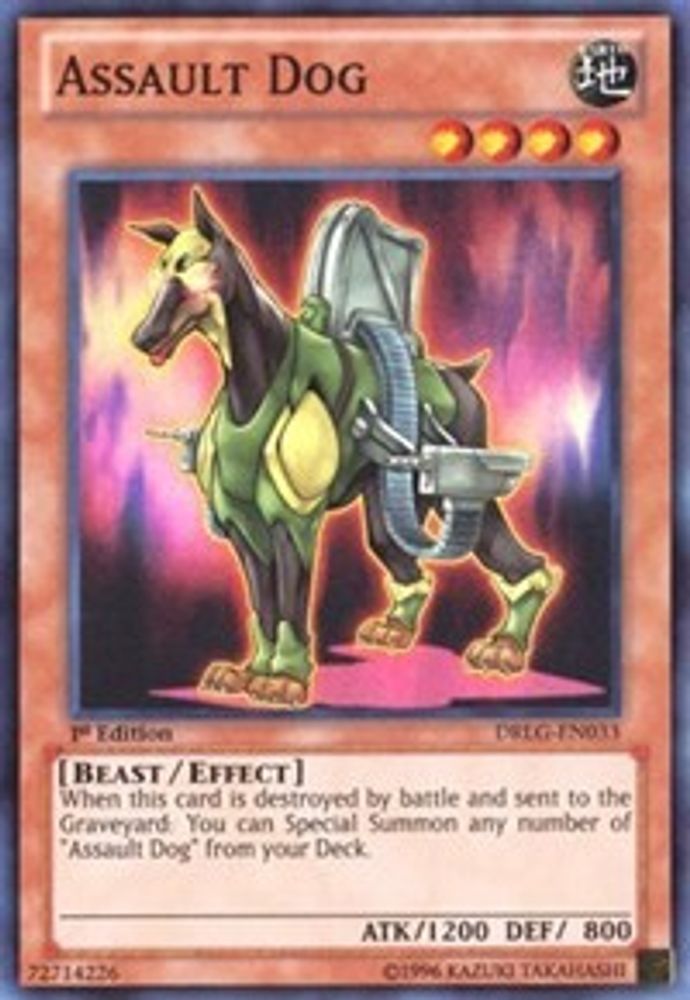Assault Dog (DRLG-EN033) - Super Rare