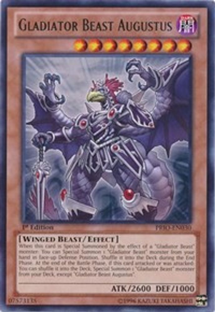 Gladiator Beast Augustus (PRIO-EN030) - Rare