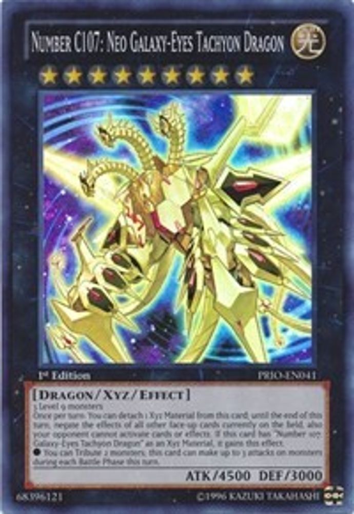 Number C107: Neo Galaxy-Eyes Tachyon Dragon (PRIO-EN041) - Super Rare