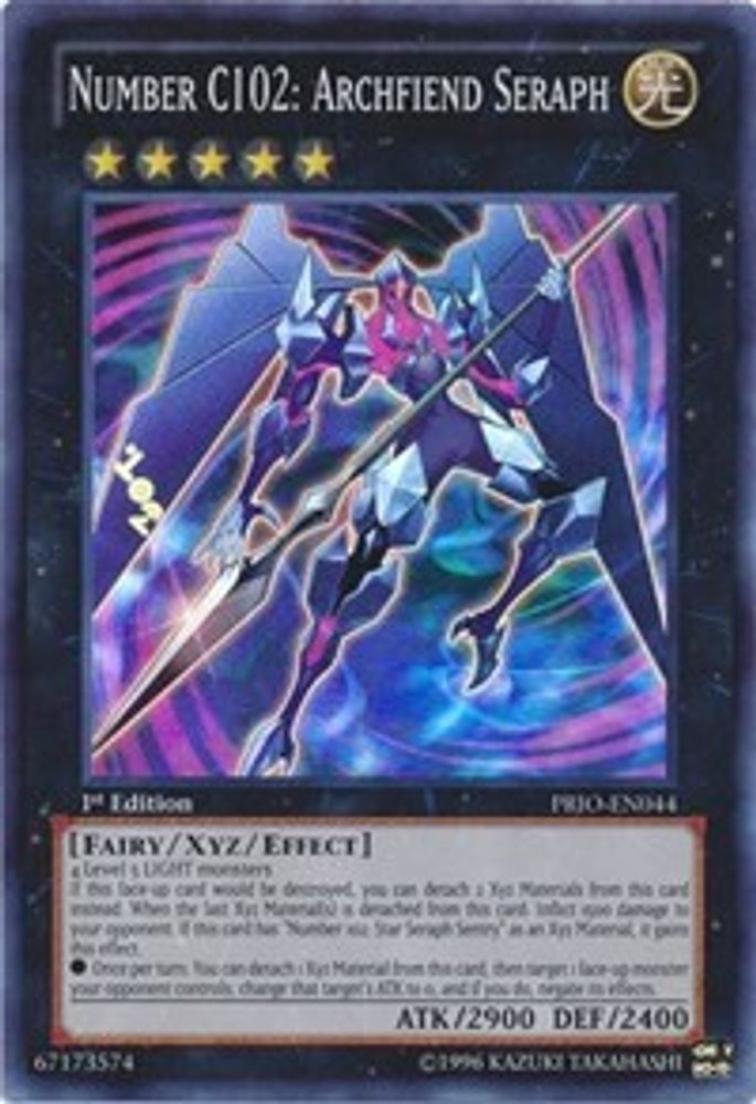 Number C102: Archfiend Seraph (PRIO-EN044) - Super Rare