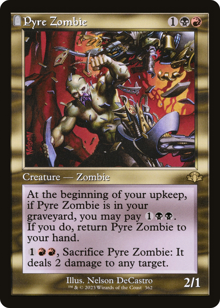 Pyre Zombie (Rétro) [Dominaria Remastered] 