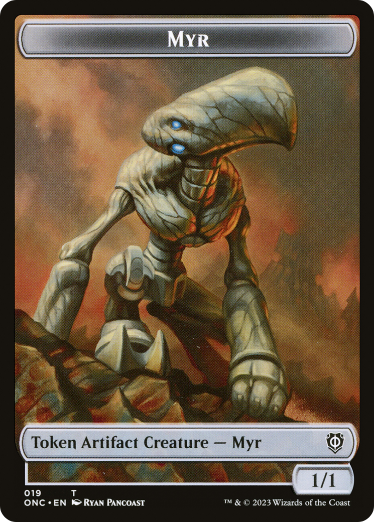Myr // Jeton double face Mécanoptère [Phyrexia : Tous seront des jetons de commandant unique] 