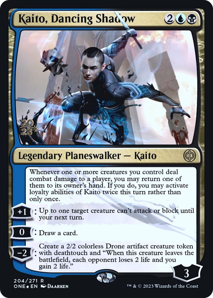 Kaito, Dancing Shadow [Phyrexia : All Will Be One Promos Avant-première] 