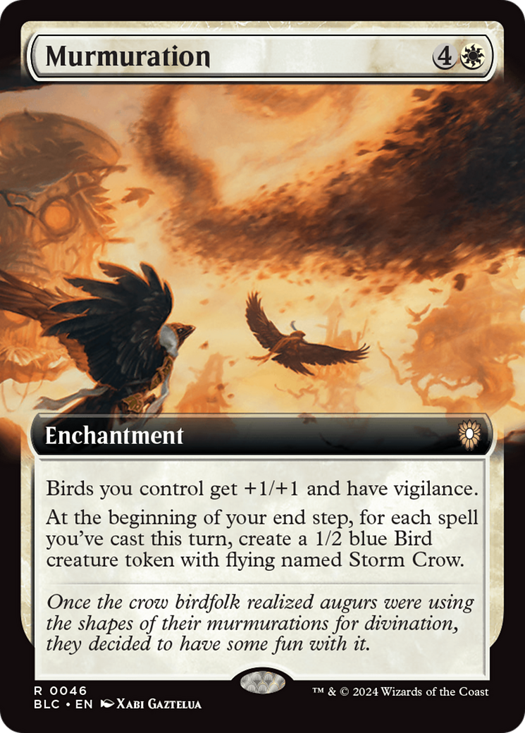 Murmuration (art étendu) [Bloomburrow Commander] 