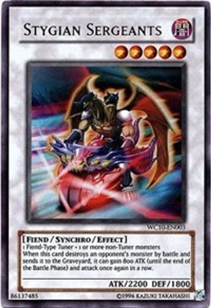 Stygian Sergeants (WC10-EN003) - Ultra Rare