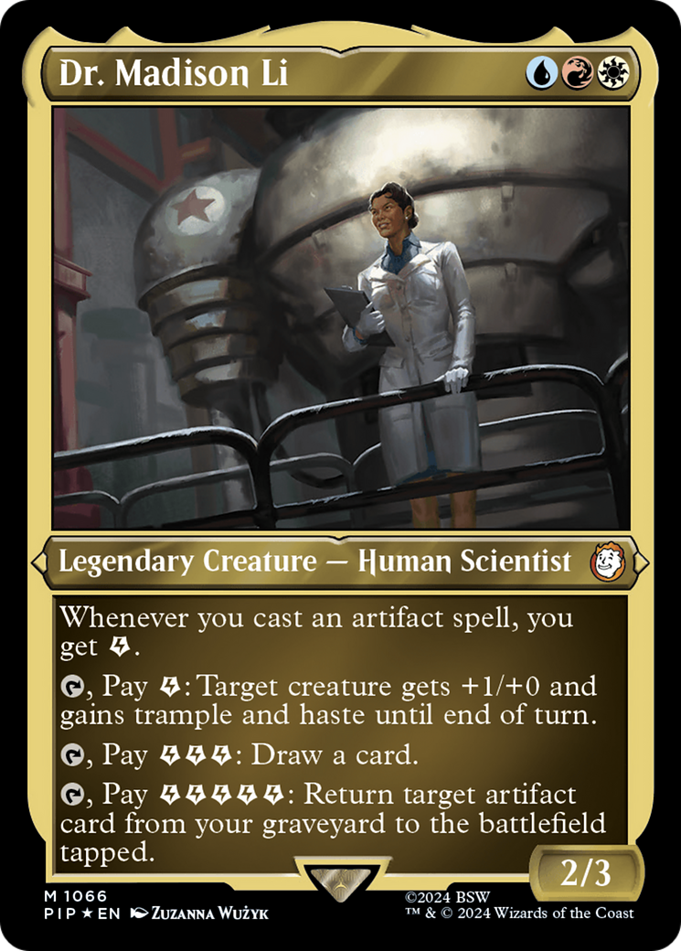 Dr. Madison Li (Display Commander) - Thick Stock (PIP-1066) - Fallout Foil