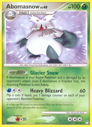 Abomasnow (19/123) [Diamant et perle : trésors mystérieux] 