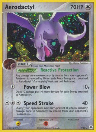 Aerodactyl  - Holofoil - Holo Rare