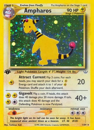 Ampharos 1/64 - Neo Revelation
