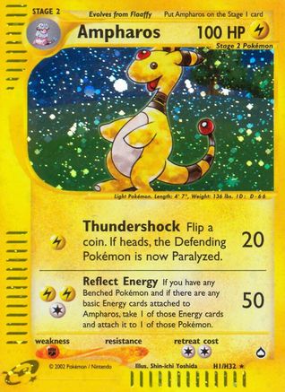 Ampharos (H1)  - Holofoil - Holo Rare