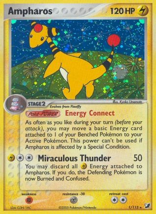 Ampharos  - Holofoil - Holo Rare