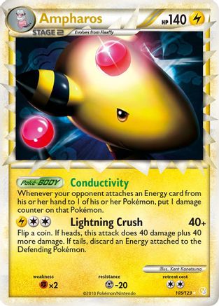 Ampharos (Prime)/123  - Holofoil - Ultra Rare
