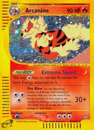 Arcanine (H2)  - Holofoil - Holo Rare