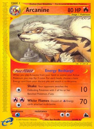 Arcanine (3)  - Reverse Holofoil - Rare