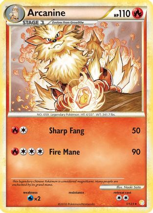 Arcanine  - Holofoil - Holo Rare