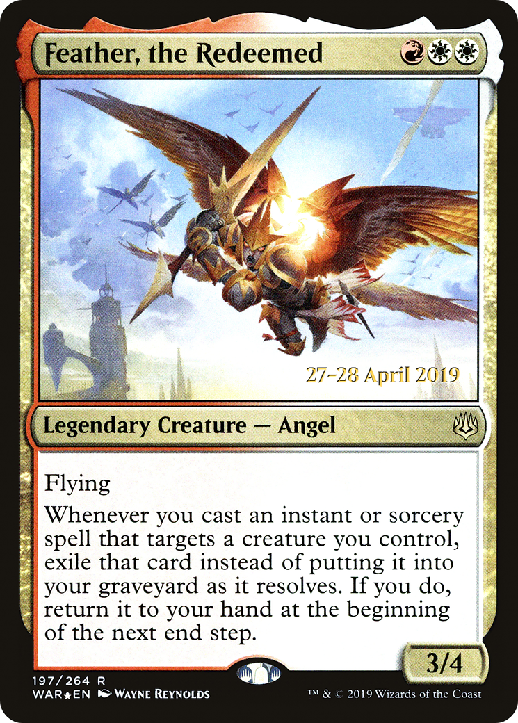 Feather, the Redeemed (PRE-197) - War of the Spark Promos Foil