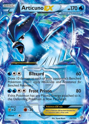Articuno EX (Team Plasma) 025  - Holofoil - Ultra Rare