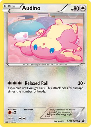 Audino RC17  - Holofoil - Common
