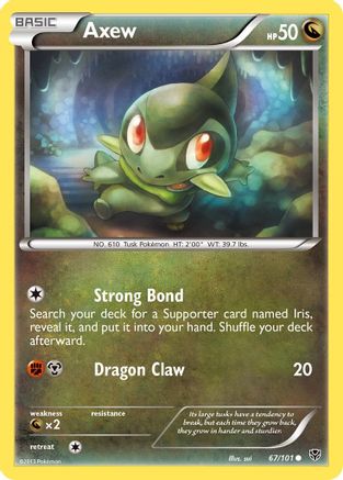 Axew (67/101) [Noir et blanc : explosion de plasma] 