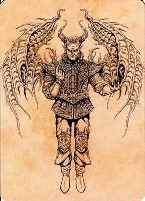 Raphael, carte d'art Sauveur diabolique (75) [Commander Legends : Battle for Baldur's Gate Art Series] 