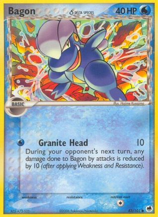 Bagon (Delta Species) 043  - Reverse Holofoil - Common