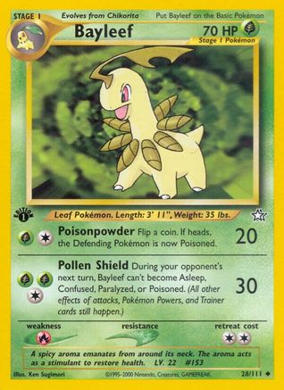 Bayleef (28/111) [Neo Genesis 1ère édition] 