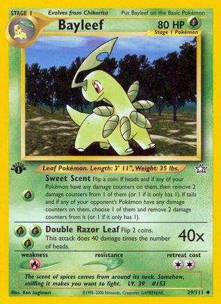 Bayleef (29) (29) 029  - 1st Edition - Uncommon