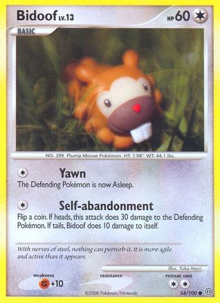 Bidoof 054  - Common